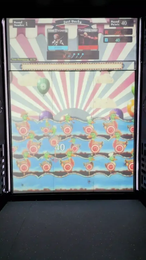 Just Ducky game mode on the Krazy Darts screen