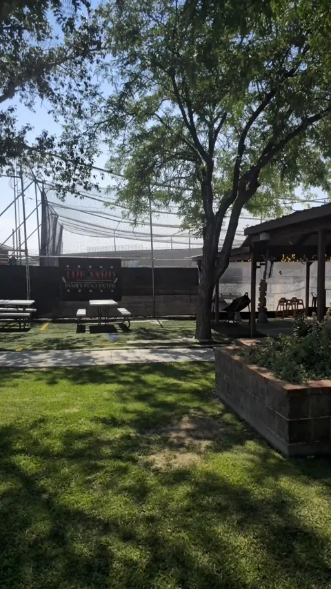 Batting cages at The Yard